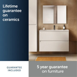 Ideal Standard Eurovit+ 800mm Wall Mounted Vanity Unit With 2 Drawers In Gloss White - thumbnail 6