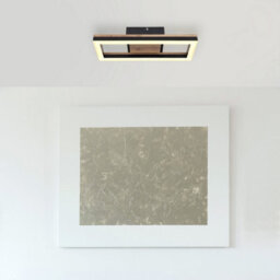 Luminosa Lighting Luminosa Beatrix Integrated Led Semi Flush Ceiling Light Matt Black Rectangle Led 3000K - thumbnail 6