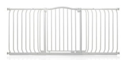 Bettacare Curved Top Dog Gate, 161Cm - 170Cm, Matt White, Pressure Fit Pet Gate For Dog And Puppy, Pet And Dog Barrier - thumbnail 1
