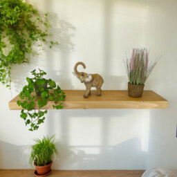 "Moderix Wooden Reclaimed Floating Shelf 9"" 220mm - Colour Light Oak - Length 90Cm" - thumbnail 7