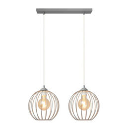 Luminosa Lighting Luminosa Mercure Straight Bar Pendant Ceiling Light Grey 50Cm - thumbnail 2