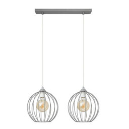 Luminosa Lighting Luminosa Mercure Straight Bar Pendant Ceiling Light Grey 50Cm - thumbnail 1