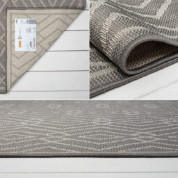 Homeart Outdoor Rugs Easy Cleaning Area Rugs For Balcony,garden,picnic,uv Weather Resistant  Grey Cream, 180 X 270 Cm - thumbnail 5