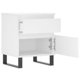 Berkfield Bedside Cabinet White 40X35X50 Cm Engineered Wood - thumbnail 6