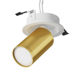 Luminosa Lighting Luminosa Focus S Recessed Downlight White, Brass 1Xgu10