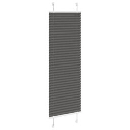 Berkfield Modern Pleated Blind Black 45X150 Cm Fabric Width 44.4 Cm Polyester - thumbnail 3