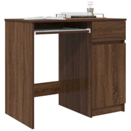 Walplus Desk Brown Oak 86X49X76 Cm Engineered Wood - thumbnail 4