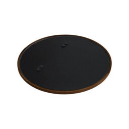 Sweeek - Round Rubberwood Mirror Dia 60Cm Walnut - Ivy - thumbnail 3
