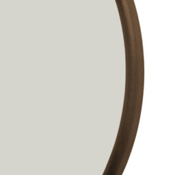 Sweeek - Round Rubberwood Mirror Dia 60Cm Walnut - Ivy - thumbnail 2