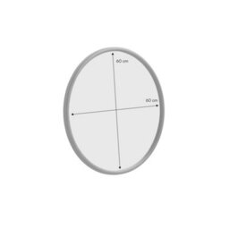 Sweeek - Round Rubberwood Mirror Dia 60Cm Walnut - Ivy - thumbnail 4