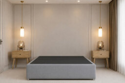 "Nexus Amalfi Plush Divan, Silver, 54"" Headboard, No Drawers, Open Coil Mattress, King" - thumbnail 5