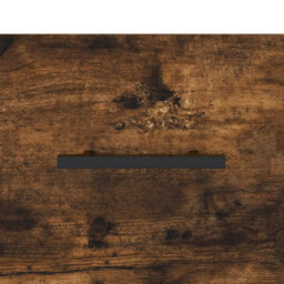Berkfield Durable Wall-Mounted Bedside Cabinet Smoked Oak 35X35X20 Cm - thumbnail 9
