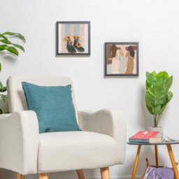 "Nicola Spring 10 X 10"" Photo Frames - Black - 3D Photo Frame Picture Frame Box Portrait Display Case (53 X 53Cm) Set Of 5" - thumbnail 7
