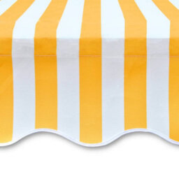 Berkfield Awning Top Sunshade Canvas Orange & White 350X250 Cm - thumbnail 4
