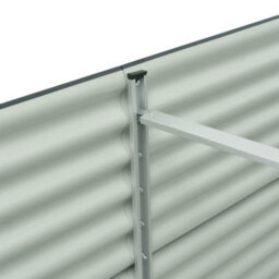 Berkfield Practical Garden Raised Bed 320X80X81 Cm Galvanised Steel Grey - thumbnail 7