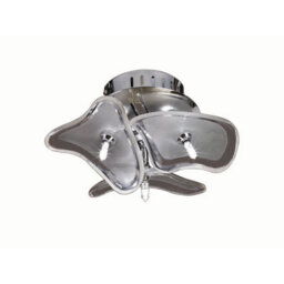 Luminosa Lighting Luminosa Otto Ceiling/wall 3 Light G4 Round, Polished Chrome, Not Led/cfl Compatible