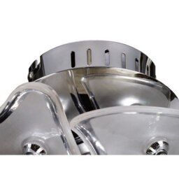 Luminosa Lighting Luminosa Otto Ceiling/wall 3 Light G4 Round, Polished Chrome, Not Led/cfl Compatible - thumbnail 5