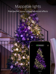 Twinkly Strings App-Controlled Led Christmas Lights With 250 Rgb+W (16 Million Colours +Ww) 20M Clear Wire In/outdoor Smart Lights - thumbnail 4