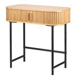 Nordlys 2-Sliding Door Metal And Wood Console Table Classic Style Living Room - thumbnail 1