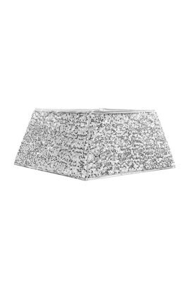 Werchristmas 36 Cm Silver Square Sequin Christmas Tree Collar - image 1