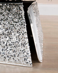 Werchristmas 36 Cm Silver Square Sequin Christmas Tree Collar - thumbnail 4