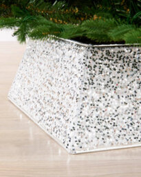Werchristmas 36 Cm Silver Square Sequin Christmas Tree Collar - thumbnail 3