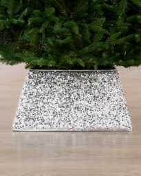 Werchristmas 36 Cm Silver Square Sequin Christmas Tree Collar - thumbnail 2