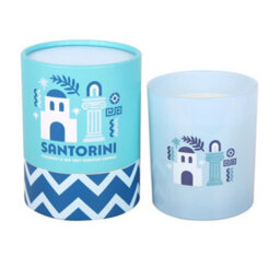 Something Different Santorini Coconut & Sea Salt Scented Candle Blue (One Size) - thumbnail 1