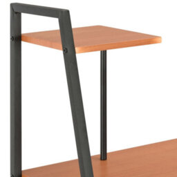 Berkfield Modern Desk With Shelving Unit Black And Brown 102X50X117 Cm - thumbnail 5