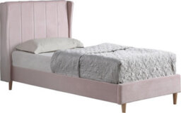 Seconique Amelia 3Ft Single Bed In Pink Velvet Fabric - thumbnail 8