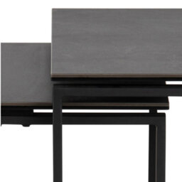 Furniture To Go Katrine Ceramic Nest Of Tables In Black Set Of 3 - thumbnail 7