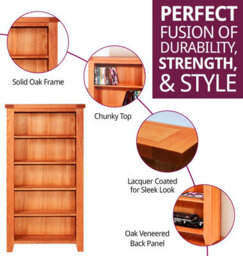 Hallowood Furniture Cotswold Cd/dvd Storage Unit - thumbnail 2