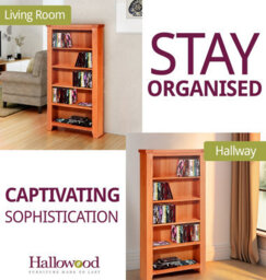 Hallowood Furniture Cotswold Cd/dvd Storage Unit - thumbnail 6