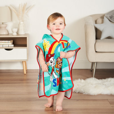 Tiny To Tots Paw Patrol Poncho Towel For Kids