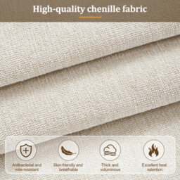 Double Chenille Ottoman Storage Bed With Padded Headboard - thumbnail 7