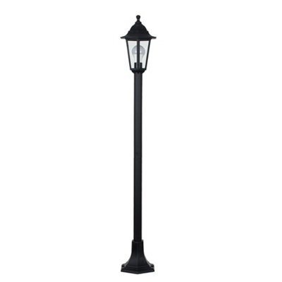 Valuelights Mayfair Traditional Victorian Style 1.2M Black Ip44 Outdoor Garden Lamp Post Bollard Light - With Led Gls Bulb - image 1