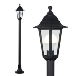 Valuelights Mayfair Traditional Victorian Style 1.2M Black Ip44 Outdoor Garden Lamp Post Bollard Light - With Led Gls Bulb - thumbnail 6
