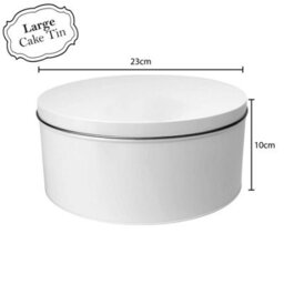 Purely Home Christmas Wreath Large Cake Tin - Festive Foliage Kitchen Bakeware Gifts - Round Metal Storage Container For Baking 23 X 10Cm - thumbnail 5