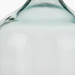 Pacific Lifestyle Small Clear Recycled Glass Bottle Vase With Raffia Neck - thumbnail 5