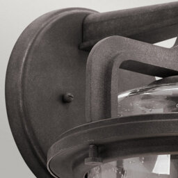 Luminosa Lighting Elstead Kichler Andover Outdoor 1 Light Wall Lantern Weathered Zinc Ip44 - thumbnail 2