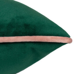 furn. Furn Meridian Velvet Feather Filled Cushion, Emerald/blush, 45 X 45Cm - thumbnail 3
