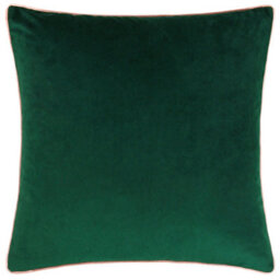 furn. Furn Meridian Velvet Feather Filled Cushion, Emerald/blush, 45 X 45Cm
