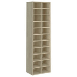 Berkfield Shoe Cabinet Sonoma Oak 54X34X183 Cm Engineered Wood - thumbnail 2