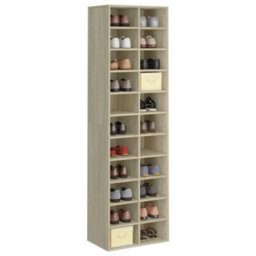 Berkfield Shoe Cabinet Sonoma Oak 54X34X183 Cm Engineered Wood - thumbnail 3
