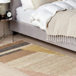 Beliani Handwoven Jute Rug, Brown Geometric, 80 X 150 Cm - thumbnail 2