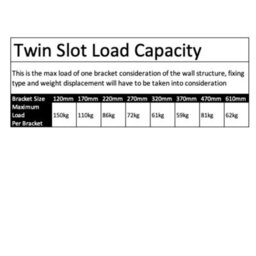 Afit White Twin Slot Brackets 470mm - Pack Of 2 - 32mm Twin Slot Adjustable Wall Shelving - thumbnail 6