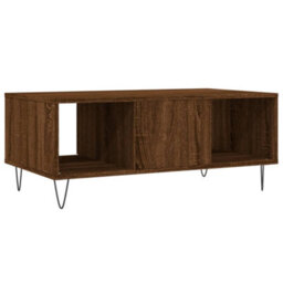 Berkfield Coffee Table Brown Oak 90X50X36.5 Cm Engineered Wood - thumbnail 8