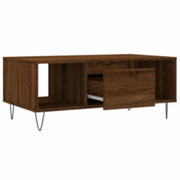 Berkfield Coffee Table Brown Oak 90X50X36.5 Cm Engineered Wood - thumbnail 6