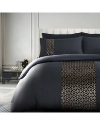 Velosso Black Gold Sephora Duvet Cover And Pillowcase Set Single - thumbnail 2