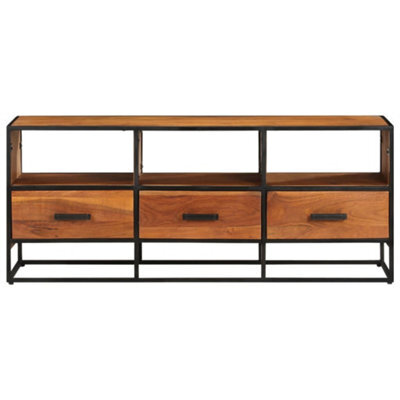 Berkfield Industrial Tv Cabinet 110X30X45 Cm Solid Acacia Wood - image 1